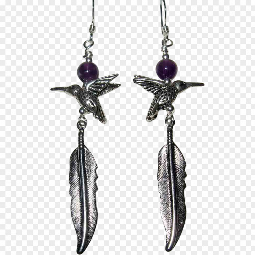 Purple Amethyst Earring Body Jewellery PNG