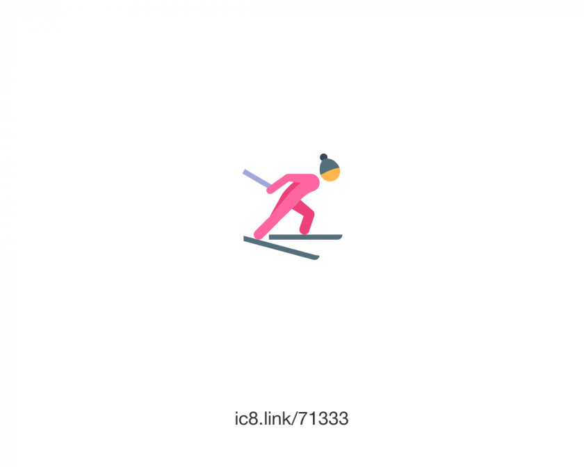 Skiing Cross-country Font PNG