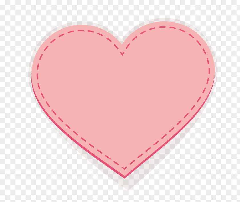 Stitches Product Design Heart Pink M PNG