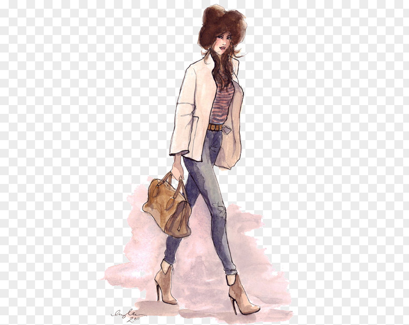 Design Fashion Illustration Drawing Sketch PNG