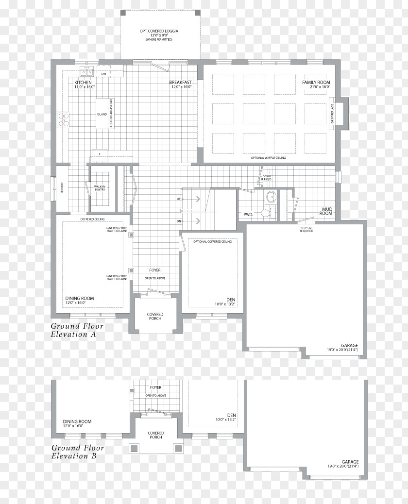 Ground Floor Plan Architecture PNG