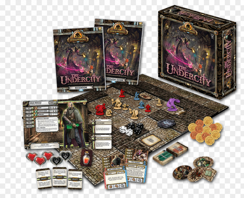 Warmachine Dungeons & Dragons Privateer Press Iron Kingdoms Adventure: The Undercity Board Game PNG