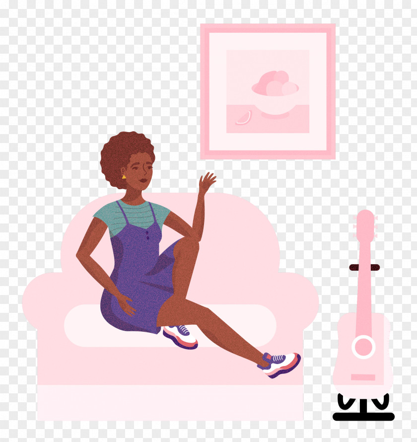 Woman Alone Time PNG