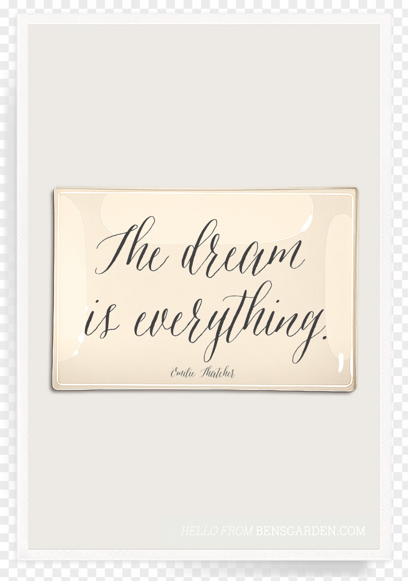 Dream Garden Calligraphy Font Dog Ben's Rectangle PNG