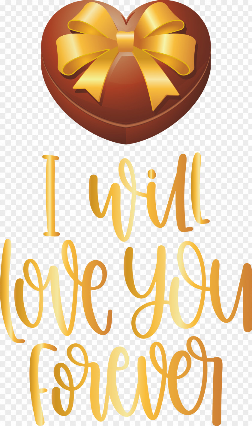 Love You Forever Valentines Day Quote PNG