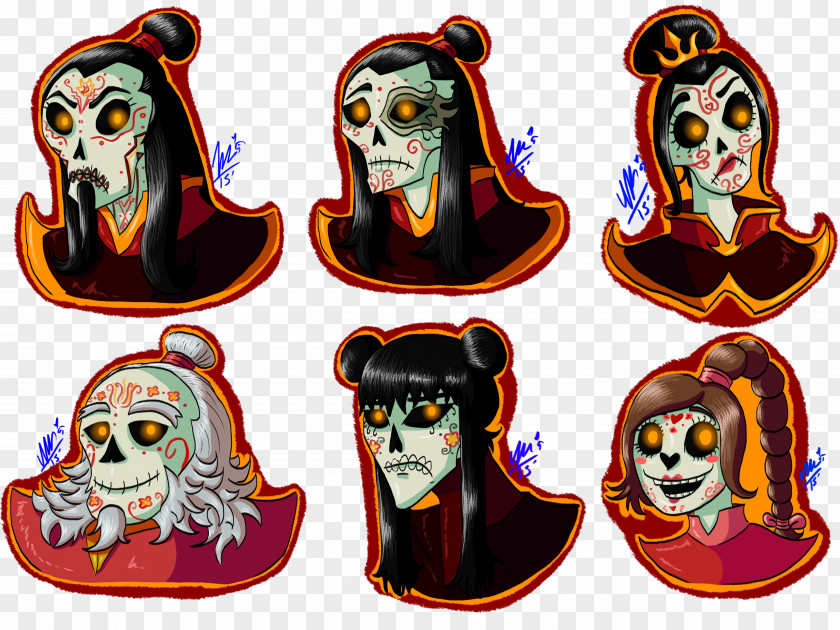 Skull Calavera Sozin's Comet Part 1 PNG