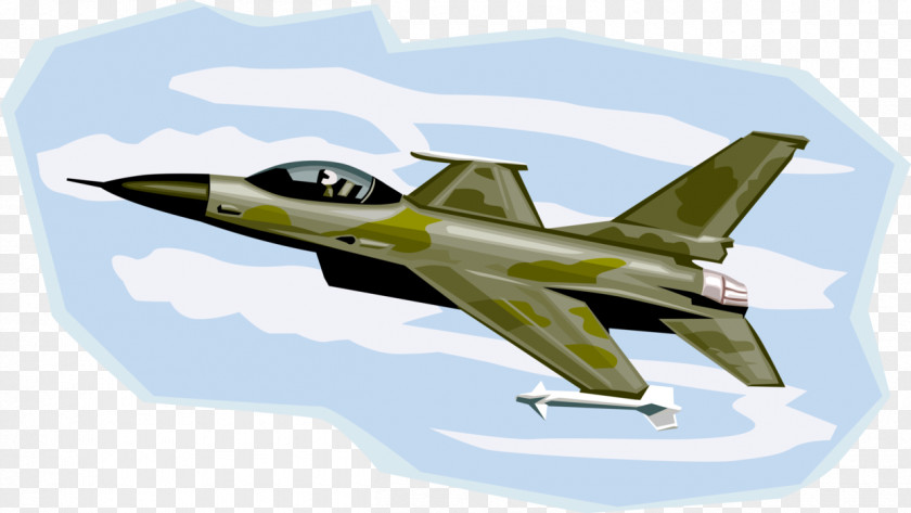 Aircraft General Dynamics F-16 Fighting Falcon Fighter Airplane Military PNG
