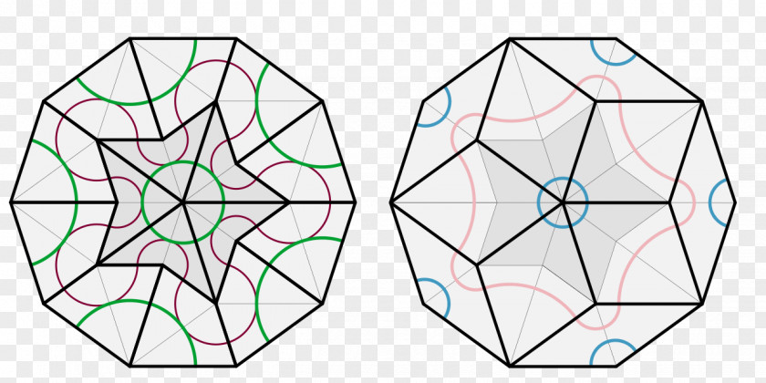 Geometrical Penrose Tiling Aperiodic Girih Tiles Physicist Tessellation PNG