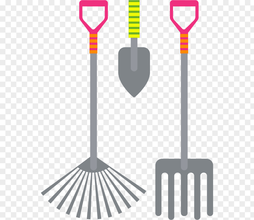 Rake Shovel Farm Tools Vector Material Tool Clip Art PNG