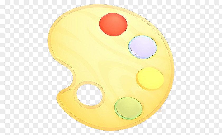 Yellow Brush Paint Cartoon PNG