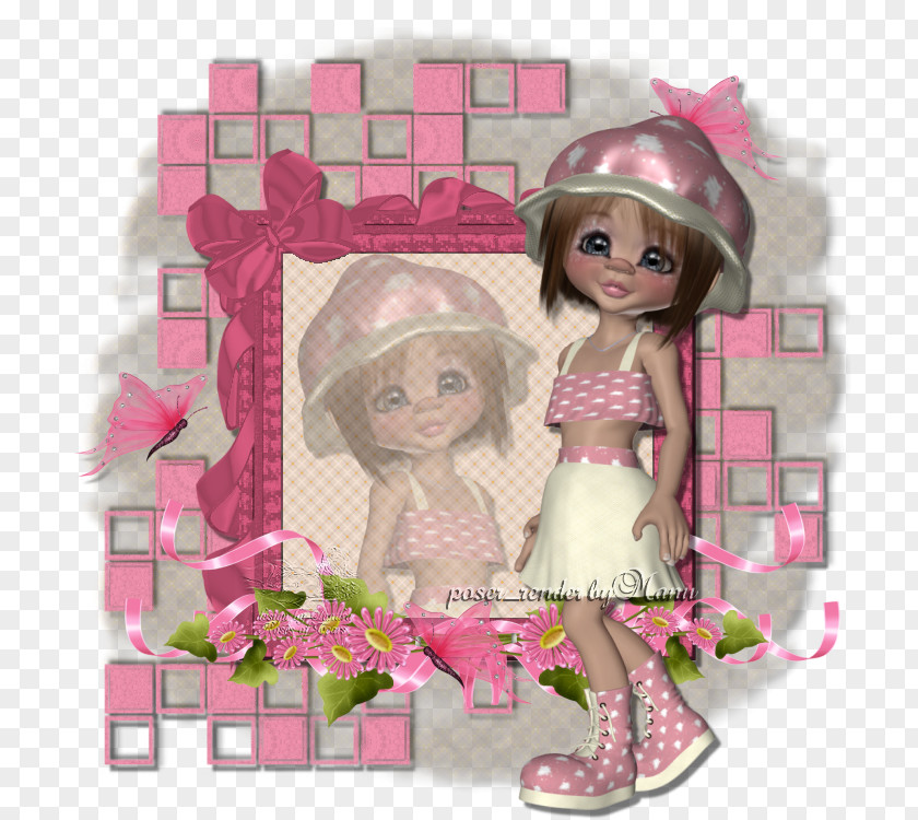 Danke Barbie Pink M Character Fiction Figurine PNG