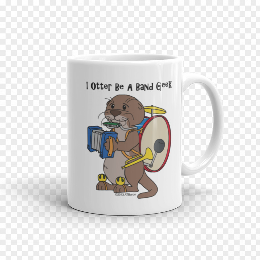 Mug Coffee Cup Ceramic Otter Handle PNG