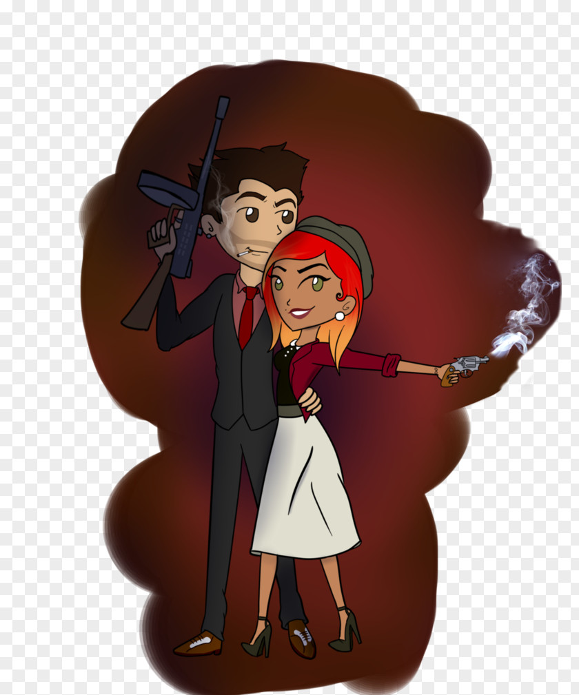 Bonnie And Clyde Cartoon Comics Fan Art PNG