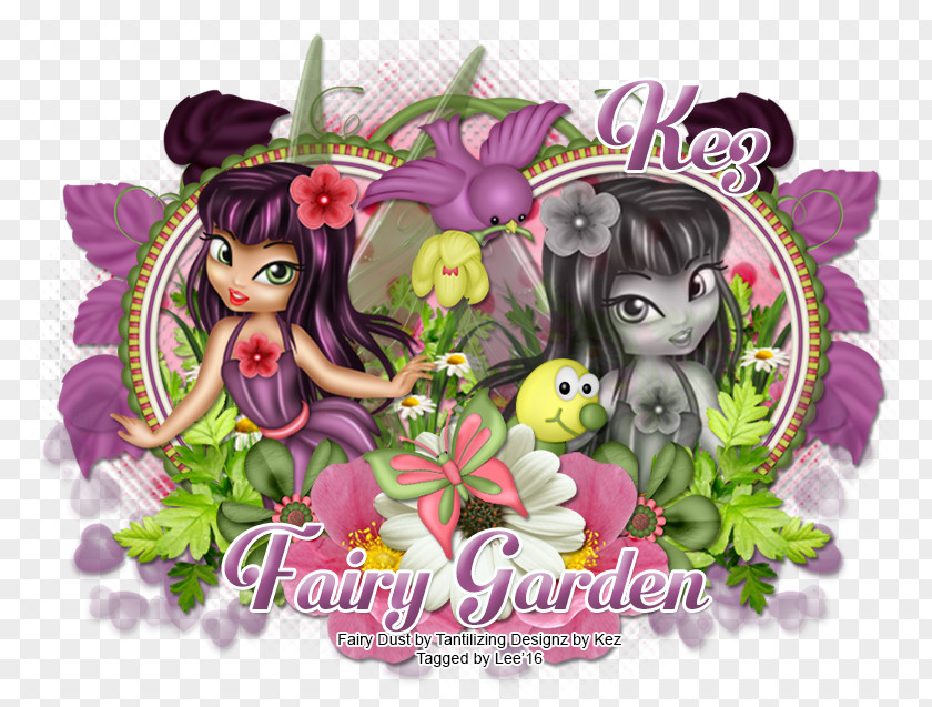 Fairy Garden Flower Pink M Font PNG