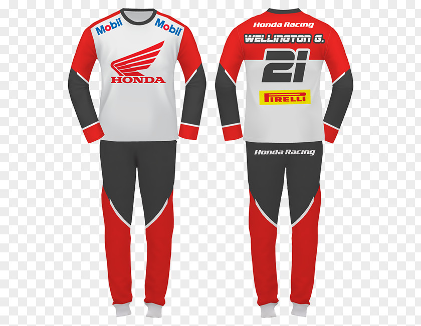 Honda Jersey Uniform T-shirt Motorcycle PNG