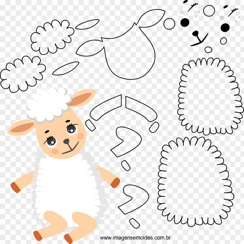 Sheep Molde Handicraft Felt Rabbit PNG