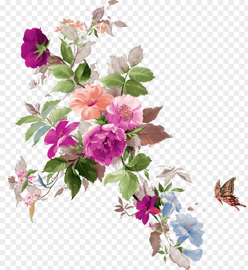 Bouquet Branch Flower Flowering Plant Pink Prickly Rose PNG
