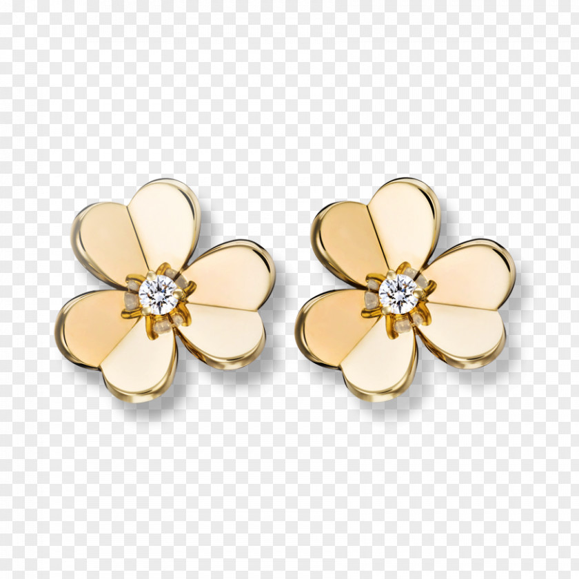 Diamond Earring Van Cleef & Arpels Gold Jewellery PNG