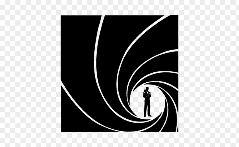 James Bond Film Series Logo Silhouette PNG