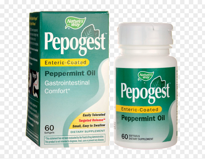 Oil Dietary Supplement Peppermint Extract Softgel PNG