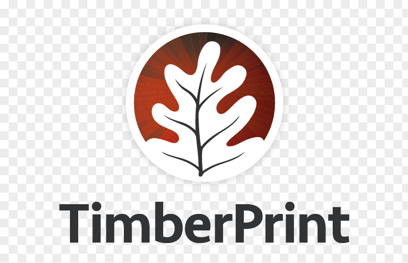 Printer Wood Logo Tree Font PNG