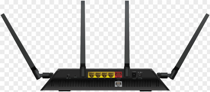 Router Netgear AC2600 Nighthawk X4S WiFi Wave2 Modem ADSL/DSL GbE (D7800) DSL NETGEAR R7800 PNG