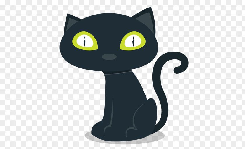 Cute Halloween Elements Black Cat PNG
