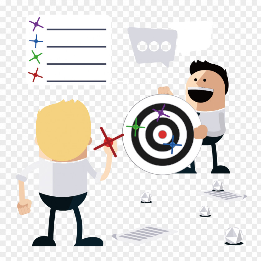 People Playing Darts Clip Art PNG