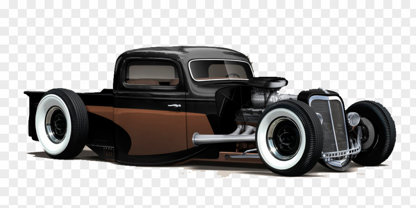 Rat Rod Car Ford Model A Hot Tire PNG