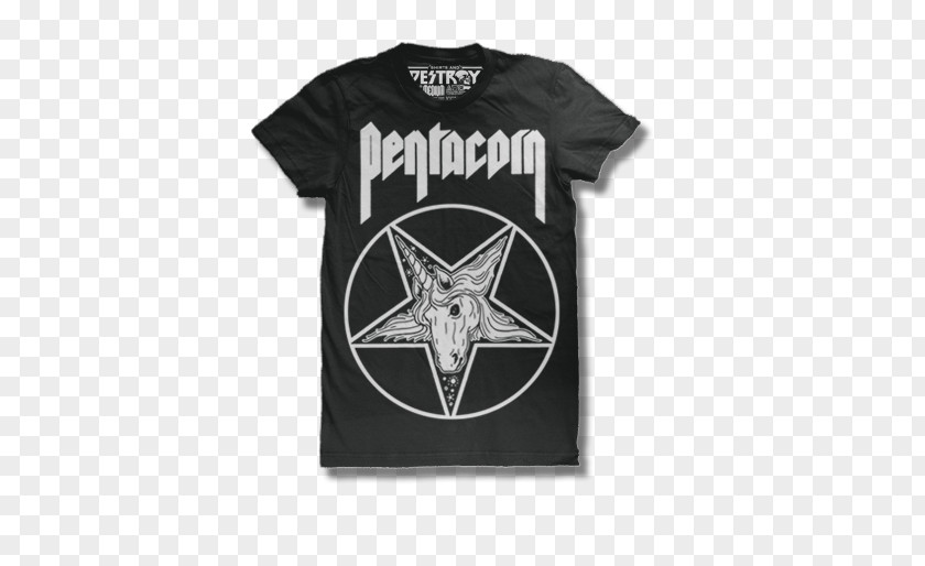 T-shirt Pentacorn Black Magic Pentagram PNG