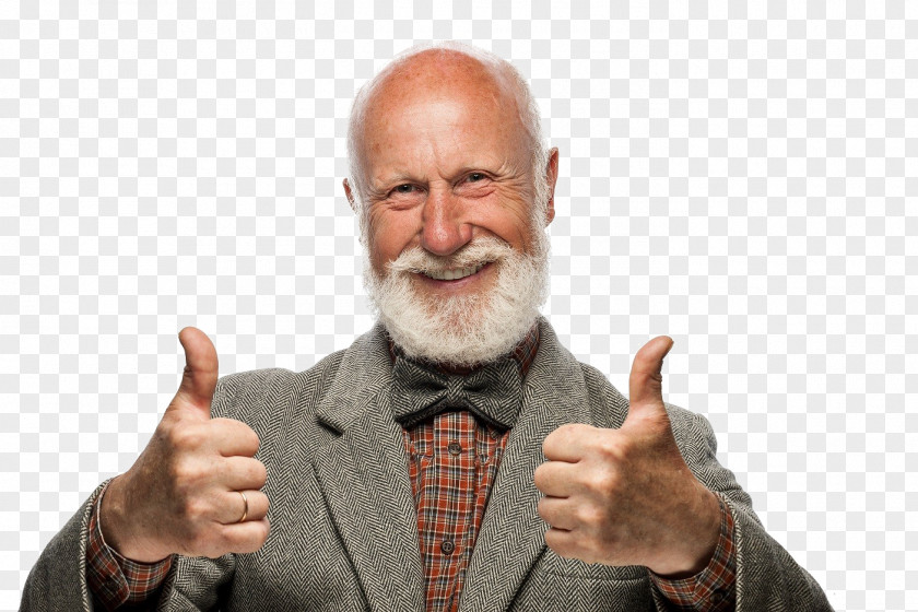 Beard Thumb Man Smile PNG