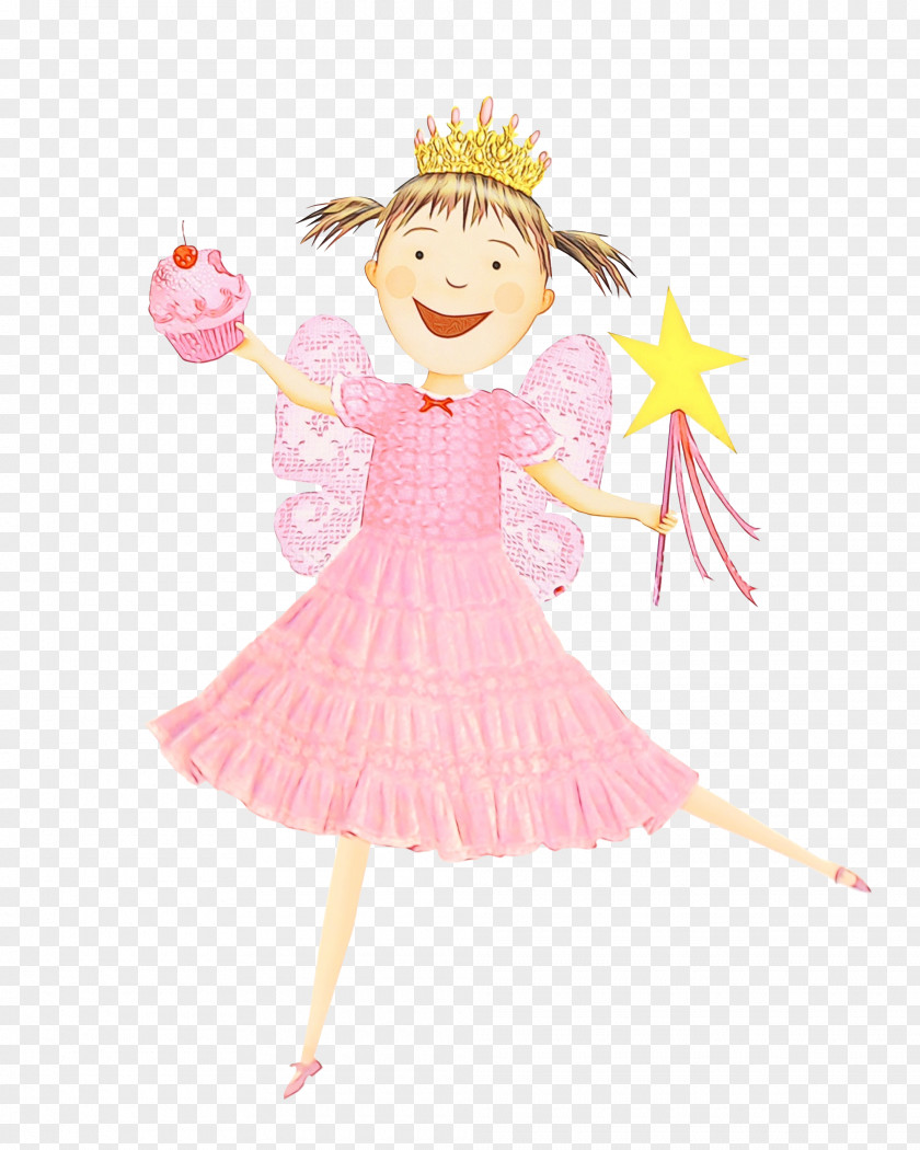 Cartoon Pink Costume Design Child Art PNG
