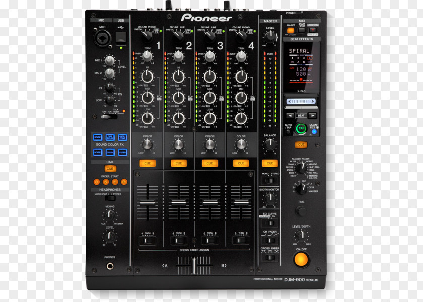 Pioneer DJM 900 Nexus CDJ Disc Jockey Audio Mixers PNG