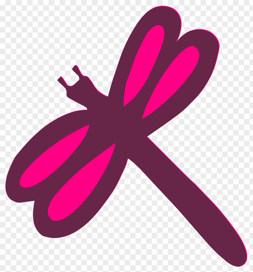 Purple Dragonfly Silhouette Drawing Illustration PNG