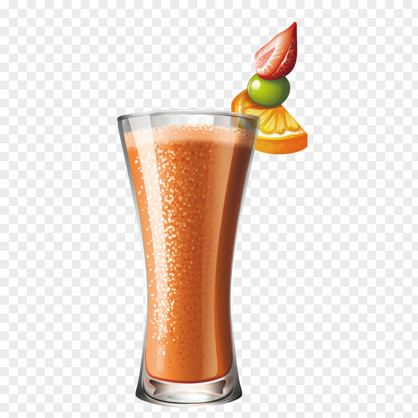 Vector Fresh Orange Juice Cocktail Smoothie Non-alcoholic Mixed Drink PNG