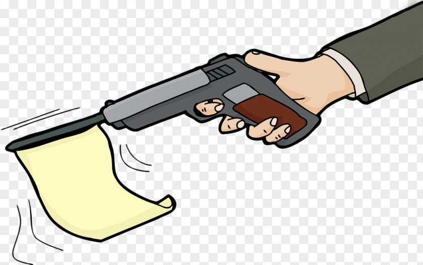 Cartoon Pistol Vertical Flag Firearm Bullet Handgun Clip Art PNG