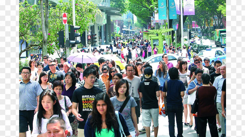 CROWD OF PEOPLE Orchard Road Goods And Services Tax Pickpocketing Tribun Jateng Country PNG