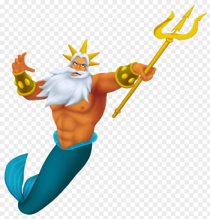 King Triton Transparent PNG Clip Art Image Triton's Carousel Of The Sea Ariel Little Mermaid Prince PNG