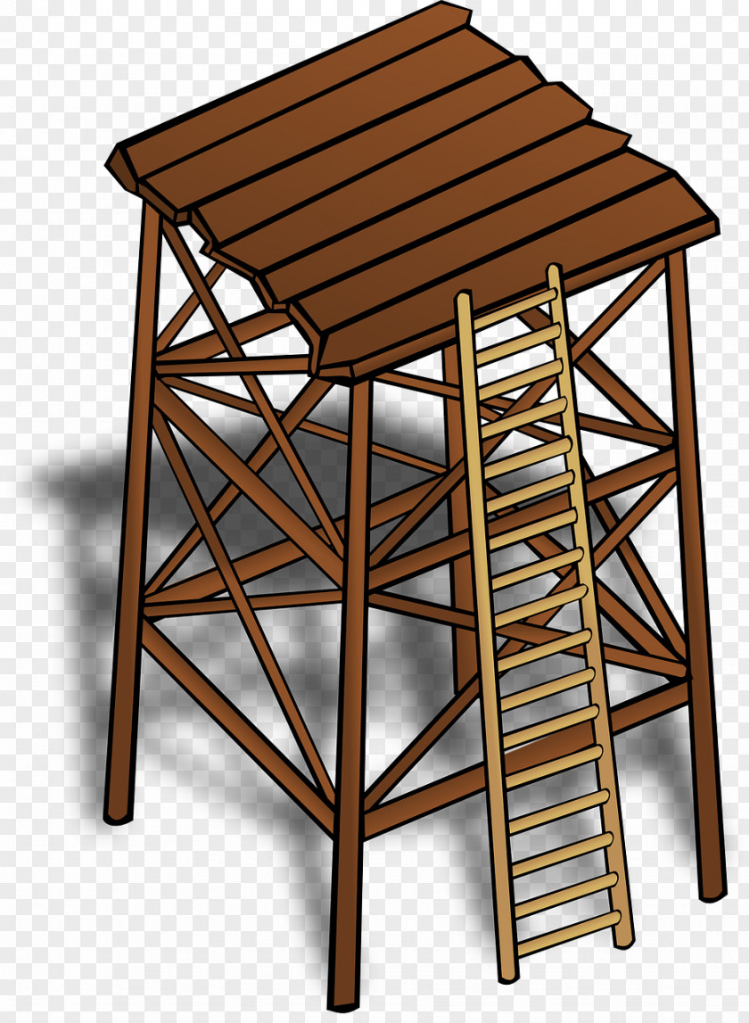 Ladder Watchtower Clip Art PNG