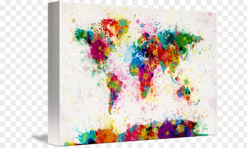 Painting World Canvas Print Art PNG