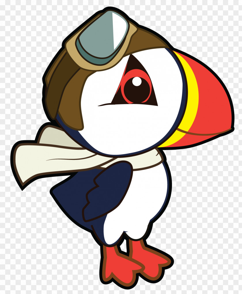 Beak Puffin Character Clip Art PNG