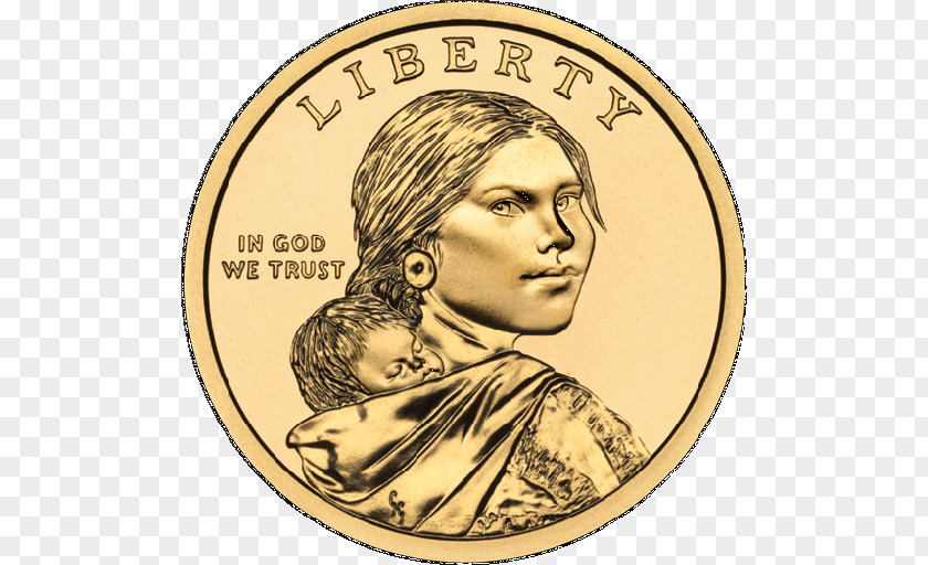 Coin Sacagawea Dollar United States Mint PNG