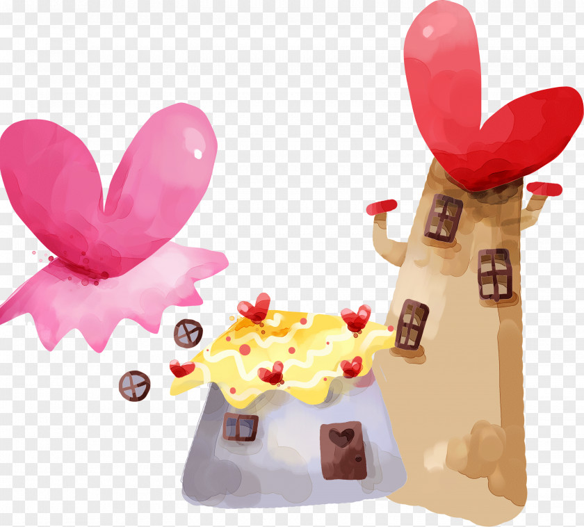 Houses Cartoon Illustration PNG