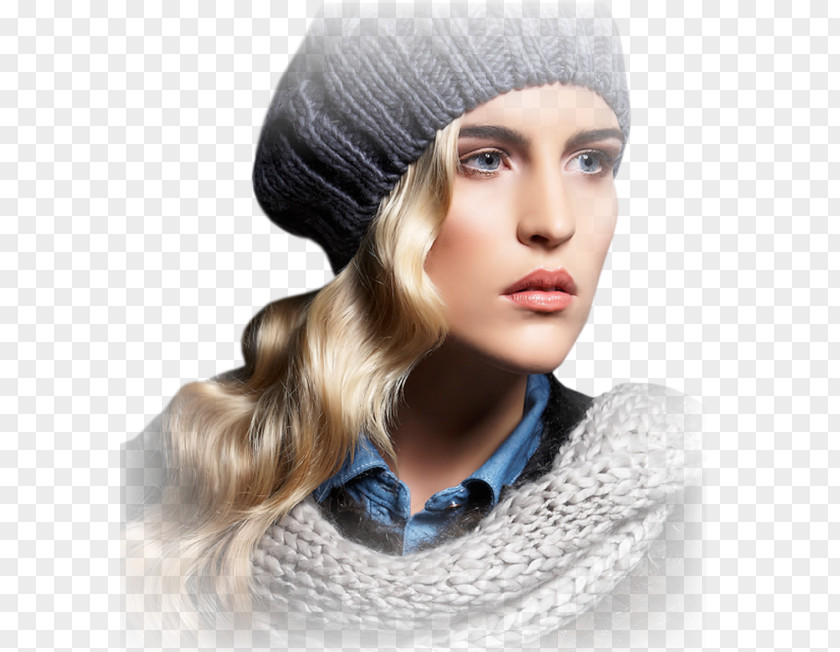 Three-dimensional Hexagon Black Woman Female Ping Beanie PNG