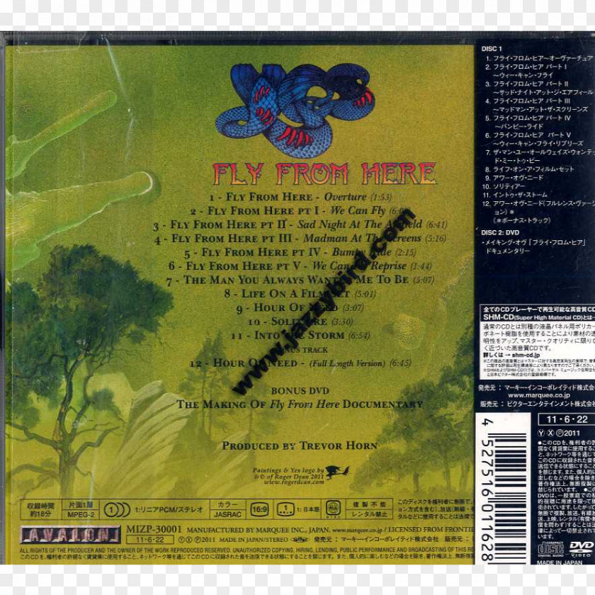 Yes Fly From Here Compact Disc Import PNG