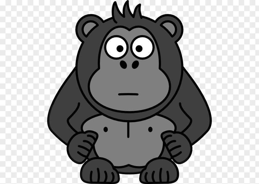 Snout Cartoon Gorilla PNG