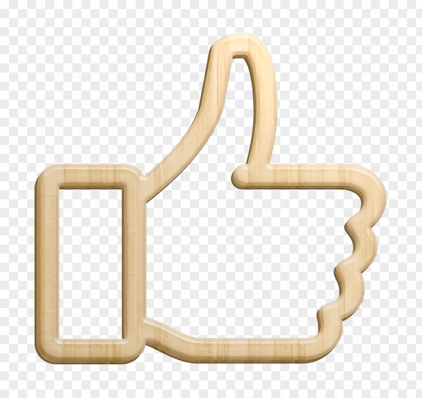 Brass Finger Approve Icon Like Thumb PNG