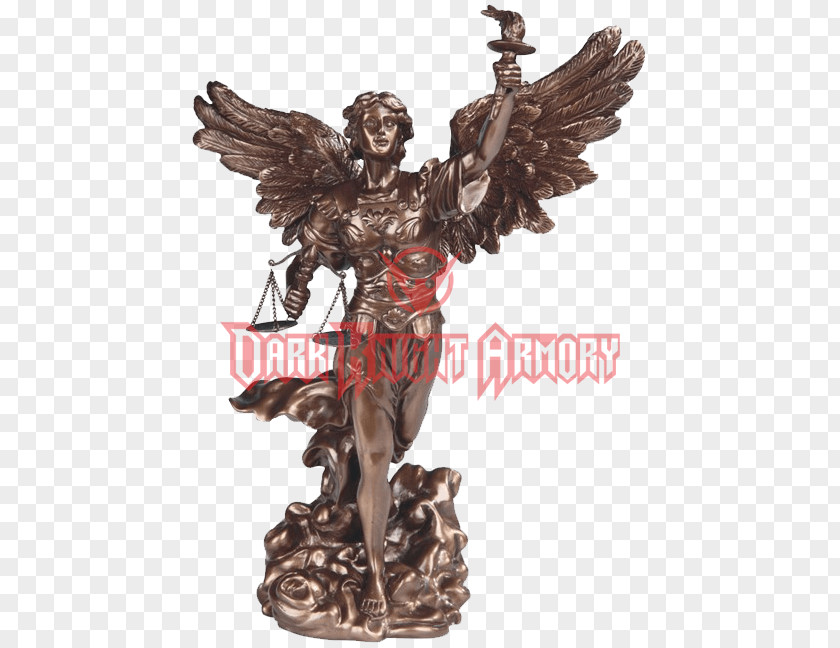 Angel Bronze Sculpture Uriel Archangel Statue Ramiel PNG