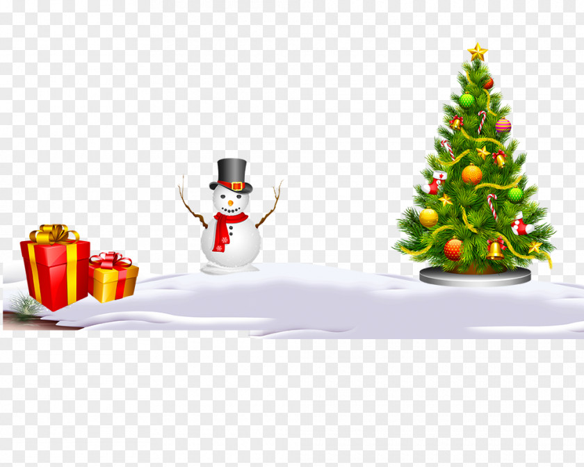Christmas Snowman Tree Ornament Clip Art PNG