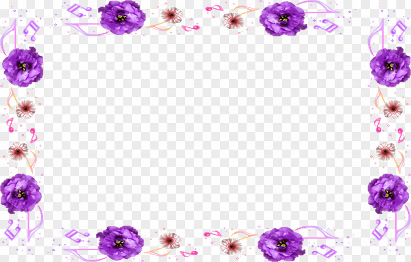 Flower Floral Design Picture Frames Pattern PNG
